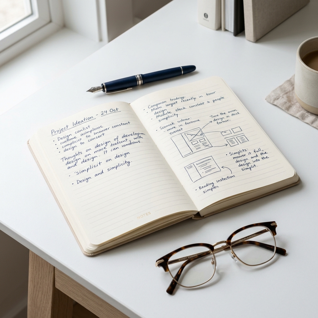 Study Notes and Fountain Pen